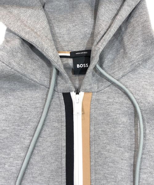 BOSS（ボス）BOSS (ボス) ジップパーカー グレー サイズ:SIZE Mの古着・服飾アイテム