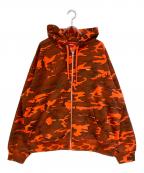 SUPREMEシュプリーム）の古着「Small Box Zip Up Hooded Sweatshirt」｜オレンジ