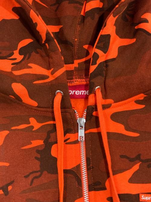 SUPREME（シュプリーム）Supreme (シュプリーム) Small Box Zip Up Hooded Sweatshirt オレンジ サイズ:SIZE Lの古着・服飾アイテム