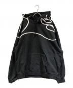 SUPREMEシュプリーム）の古着「Shoulder Script Hooded Sweatshirt」｜ブラック