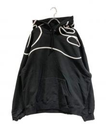 SUPREME（シュプリーム）の古着「Shoulder Script Hooded Sweatshirt」｜ブラック
