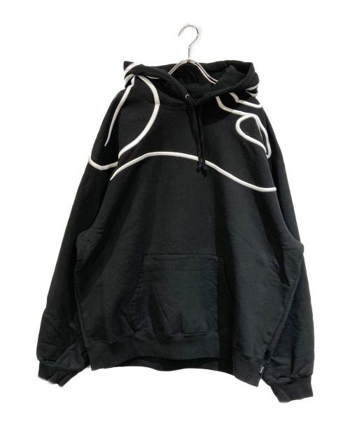 SUPREME（シュプリーム）Supreme (シュプリーム) Shoulder Script Hooded Sweatshirt ブラック サイズ:SIZE XLの古着・服飾アイテム