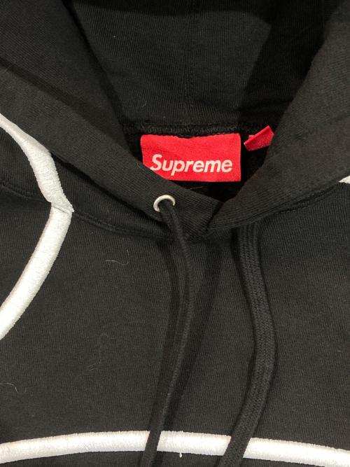 SUPREME（シュプリーム）Supreme (シュプリーム) Shoulder Script Hooded Sweatshirt ブラック サイズ:SIZE XLの古着・服飾アイテム