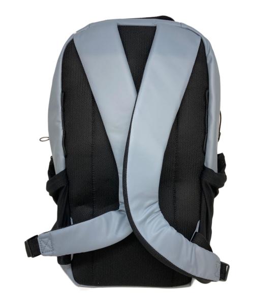 BOSS（ボス）BOSS (ボス) フェイクレザー バックパック ロゴディテール ブルーの古着・服飾アイテム