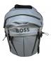 BOSS（ボス）の古着「フェイクレザー バックパック ロゴディテール」｜ブルー