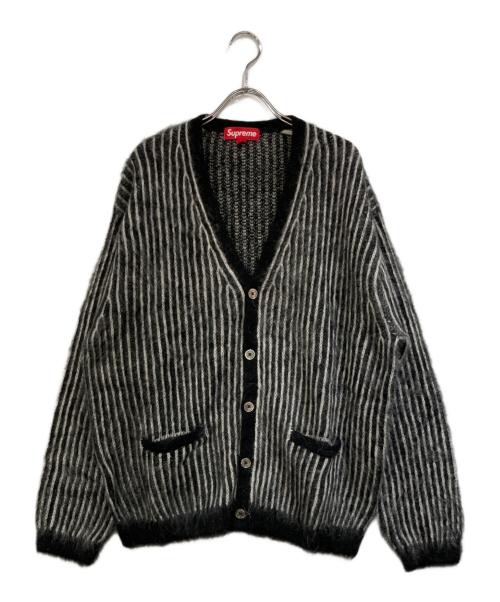 SUPREME（シュプリーム）Supreme (シュプリーム) 2-Tone Mohair Cardigan ブラック サイズ:SIZE Lの古着・服飾アイテム
