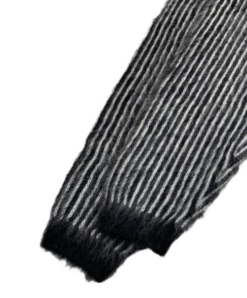 SUPREME（シュプリーム）Supreme (シュプリーム) 2-Tone Mohair Cardigan ブラック サイズ:SIZE Lの古着・服飾アイテム