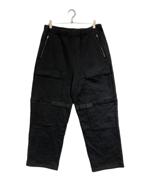 SUPREME（シュプリーム）Supreme (シュプリーム) MARITHE+FRANCOIS GIRBAUD (マリテフランソワジルボー) Shuttle Tape Cargo Sweatpant ブラック サイズ:SIZE Lの古着・服飾アイテム