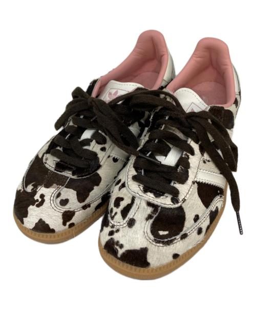 adidas（アディダス）adidas (アディダス) カウプリントスニーカー ブラウン×ベージュ サイズ:SIZE 24.5cmの古着・服飾アイテム