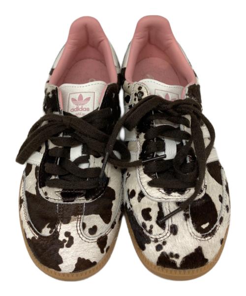 adidas（アディダス）adidas (アディダス) カウプリントスニーカー ブラウン×ベージュ サイズ:SIZE 24.5cmの古着・服飾アイテム