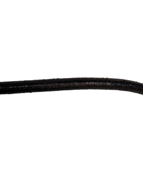 HERMES（エルメス）HERMES (エルメス) グレナン/レザーブレスレット ブラックの古着・服飾アイテム