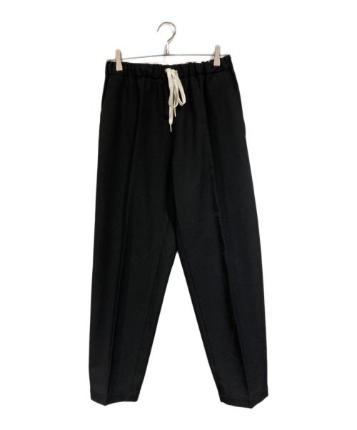 MM6 Maison Margiela（エムエムシックスメゾンマルジェラ）MM6 Maison Margiela (エムエムシックスメゾンマルジェラ) ドローストリング ストレート パンツ ブラック サイズ:SIZE 36の古着・服飾アイテム