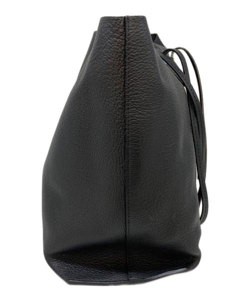 VERSACE（ヴェルサーチェ）VERSACE (ヴェルサーチェ) メデューサ レザー トートバッグ ブラックの古着・服飾アイテム