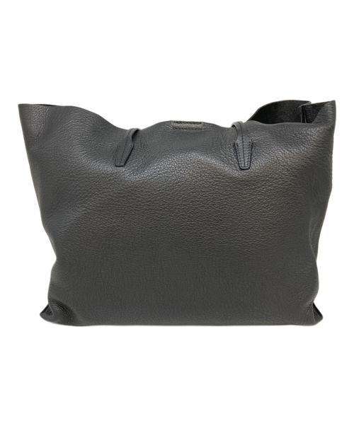 VERSACE（ヴェルサーチェ）VERSACE (ヴェルサーチェ) メデューサ レザー トートバッグ ブラックの古着・服飾アイテム