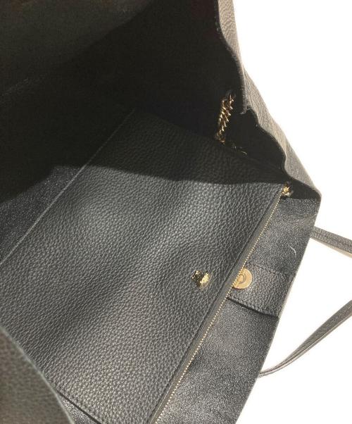 VERSACE（ヴェルサーチェ）VERSACE (ヴェルサーチェ) メデューサ レザー トートバッグ ブラックの古着・服飾アイテム