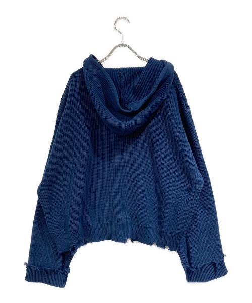 scuffers（スカッファー）SCUFFERS (スカッファー) Knit Zipper ネイビー サイズ:SIZE Lの古着・服飾アイテム