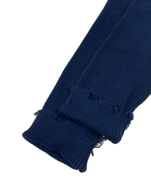 scuffers（スカッファー）SCUFFERS (スカッファー) Knit Zipper ネイビー サイズ:SIZE Lの古着・服飾アイテム
