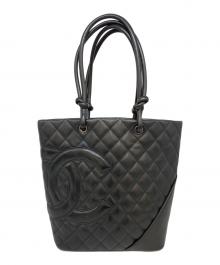 CHANEL（シャネル）の古着「カンボンライン トートバッグ」｜ブラック