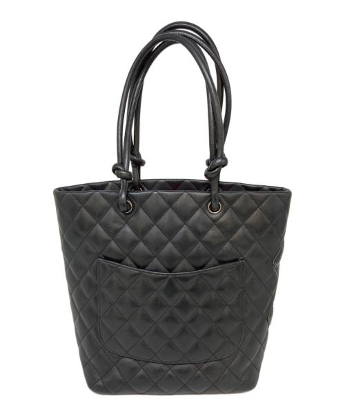 CHANEL（シャネル）CHANEL (シャネル) カンボンライン トートバッグ ブラックの古着・服飾アイテム