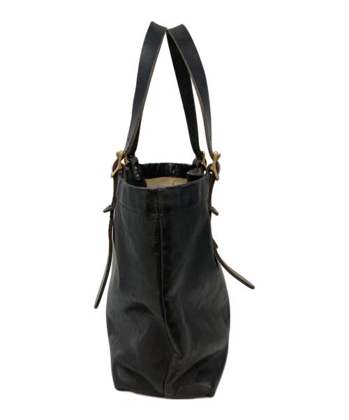SLOW（スロウ）SLOW (スロウ) レザートートバッグ ブラックの古着・服飾アイテム