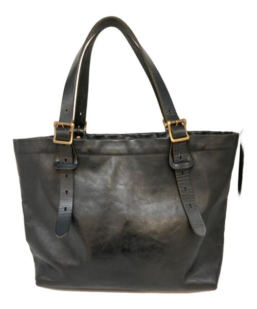 SLOW（スロウ）SLOW (スロウ) レザートートバッグ ブラックの古着・服飾アイテム