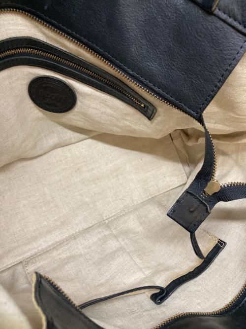 SLOW（スロウ）SLOW (スロウ) レザートートバッグ ブラックの古着・服飾アイテム