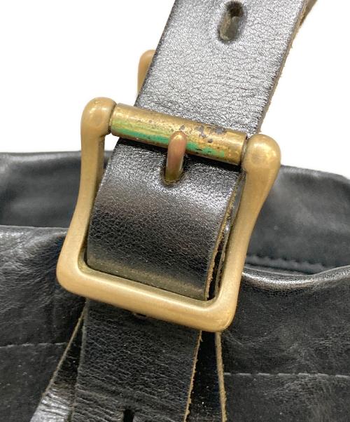 SLOW（スロウ）SLOW (スロウ) レザートートバッグ ブラックの古着・服飾アイテム