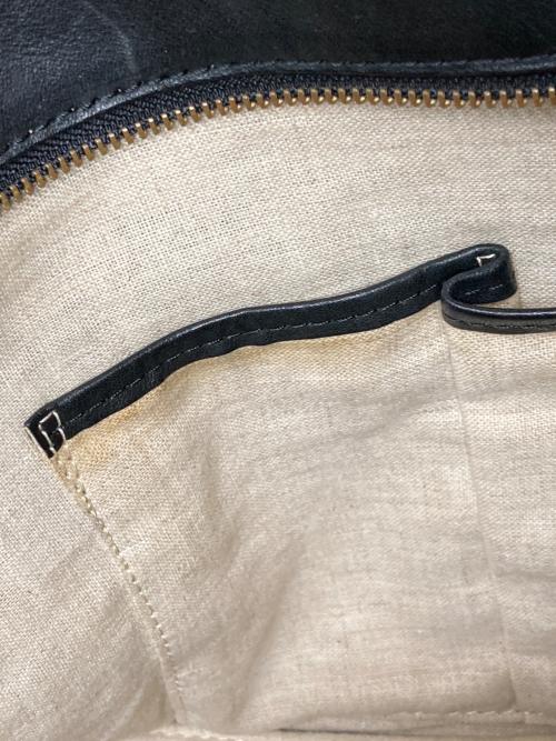 SLOW（スロウ）SLOW (スロウ) レザートートバッグ ブラックの古着・服飾アイテム