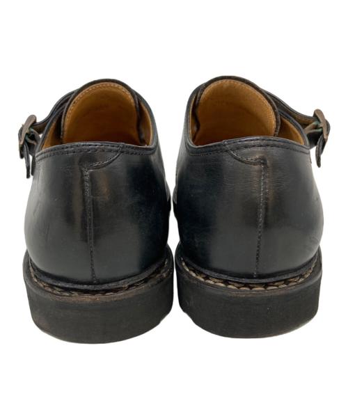 PARABOOT（パラブーツ）PARABOOT (パラブーツ) ダブルモンクレザーシューズ ブラック サイズ:SIZE 8 1/2の古着・服飾アイテム