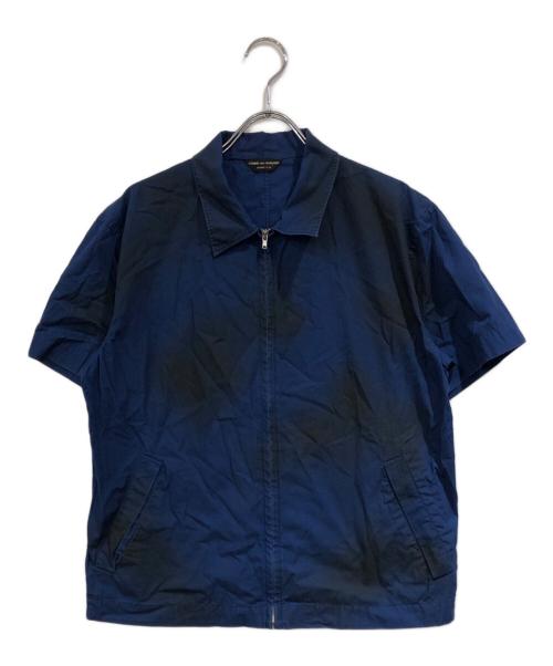 COMME des GARCONS HOMME PLUS（コムデギャルソンオムプリュス）COMME des GARCONS HOMME PLUS (コムデギャルソンオムプリュス) ムラ染めジップシャツ ネイビー サイズ:-の古着・服飾アイテム