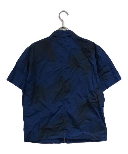 COMME des GARCONS HOMME PLUS（コムデギャルソンオムプリュス）COMME des GARCONS HOMME PLUS (コムデギャルソンオムプリュス) ムラ染めジップシャツ ネイビー サイズ:-の古着・服飾アイテム