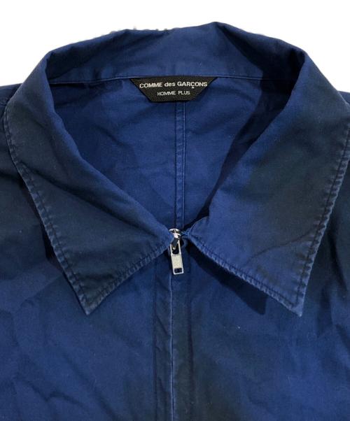COMME des GARCONS HOMME PLUS（コムデギャルソンオムプリュス）COMME des GARCONS HOMME PLUS (コムデギャルソンオムプリュス) ムラ染めジップシャツ ネイビー サイズ:-の古着・服飾アイテム