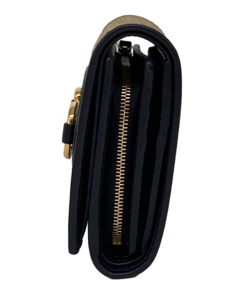 GUCCI（グッチ）GUCCI (グッチ) ホースビット2つ折り財布 ベージュの古着・服飾アイテム