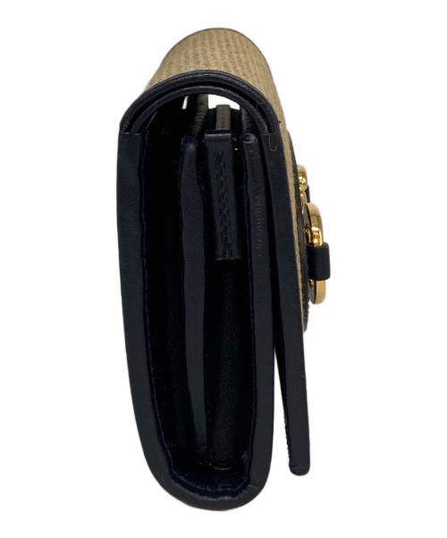GUCCI（グッチ）GUCCI (グッチ) ホースビット2つ折り財布 ベージュの古着・服飾アイテム