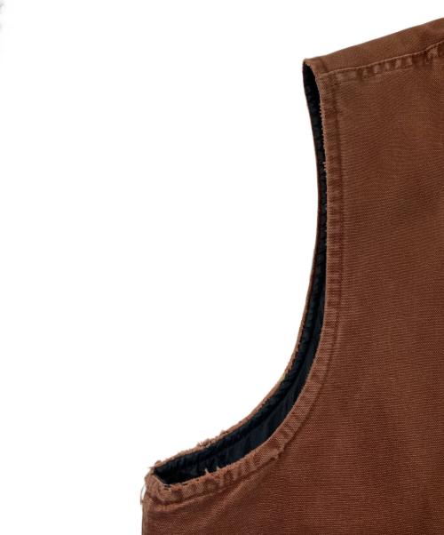 CarHartt（カーハート）CarHartt (カーハート) ダックベスト ブラウン サイズ:SIZE 2XLの古着・服飾アイテム