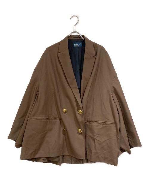 KOLOR（カラー）Kolor (カラー) デザインダブルテーラードジャケット ブラウン サイズ:SIZE 1の古着・服飾アイテム