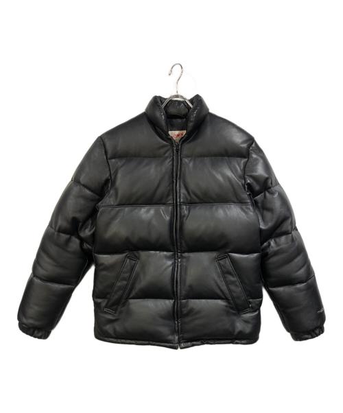 Schott（ショット）Schott (ショット) ラムレザーダウンジャケット ブラック サイズ:SIZE 38の古着・服飾アイテム