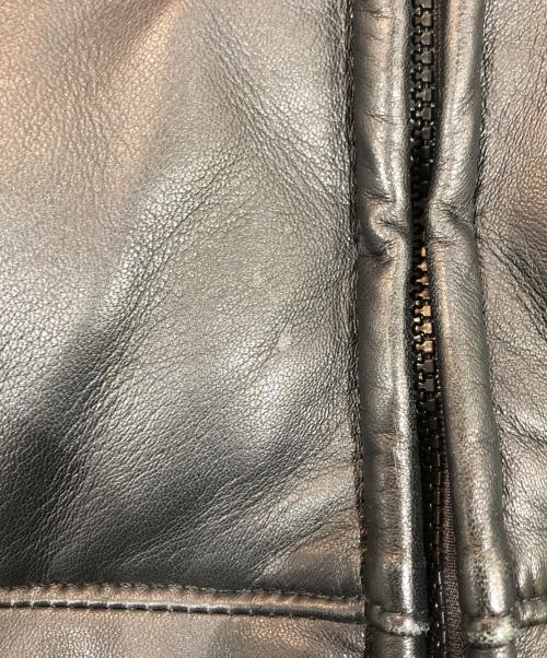 Schott（ショット）Schott (ショット) ラムレザーダウンジャケット ブラック サイズ:SIZE 38の古着・服飾アイテム