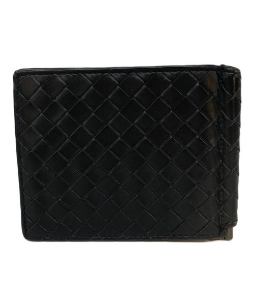BOTTEGA VENETA（ボッテガベネタ）BOTTEGA VENETA (ボッテガベネタ) イントレチャート マネークリップ ブラックの古着・服飾アイテム
