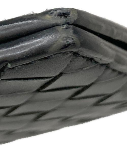 BOTTEGA VENETA（ボッテガベネタ）BOTTEGA VENETA (ボッテガベネタ) イントレチャート マネークリップ ブラックの古着・服飾アイテム