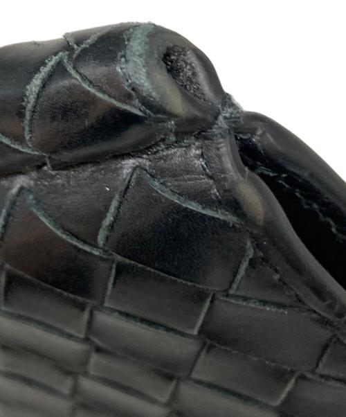 BOTTEGA VENETA（ボッテガベネタ）BOTTEGA VENETA (ボッテガベネタ) イントレチャート マネークリップ ブラックの古着・服飾アイテム