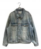 KITHキス）の古着「Centre Denim Jacket」｜スカイブルー