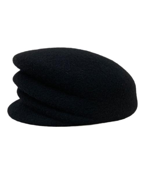 Yohji Yamamoto pour homme（ヨウジヤマモト プールオム）Yohji Yamamoto pour homme (ヨウジヤマモト プールオム) タックハンチングキャップ ブラック サイズ:SIZE 3の古着・服飾アイテム