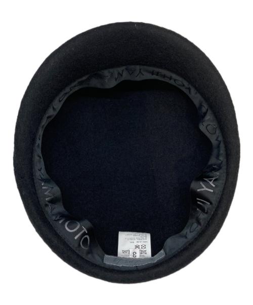 Yohji Yamamoto pour homme（ヨウジヤマモト プールオム）Yohji Yamamoto pour homme (ヨウジヤマモト プールオム) タックハンチングキャップ ブラック サイズ:SIZE 3の古着・服飾アイテム