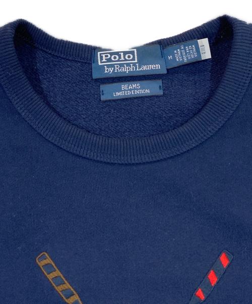 POLO RALPH LAUREN（ポロ・ラルフローレン）POLO RALPH LAUREN (ポロ・ラルフローレン) BEAMS (ビームス) 別注SWEATSHIRT ネイビー サイズ:SIZE Mの古着・服飾アイテム