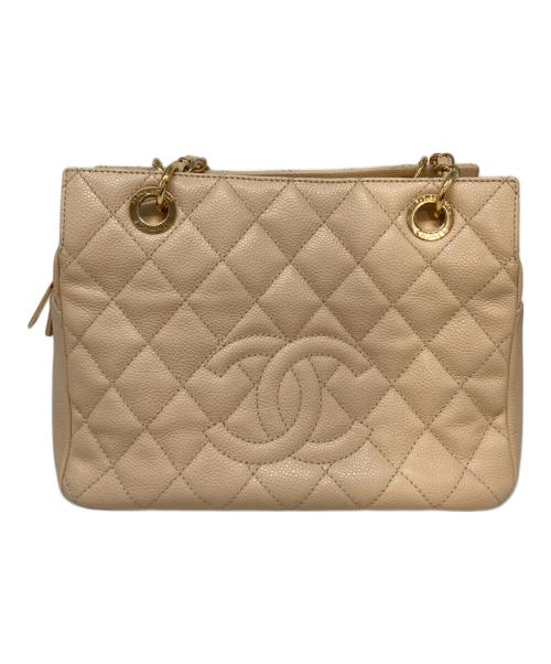 CHANEL（シャネル）CHANEL (シャネル) ココマークチェーンショルダーバッグ ベージュの古着・服飾アイテム