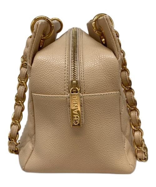 CHANEL（シャネル）CHANEL (シャネル) ココマークチェーンショルダーバッグ ベージュの古着・服飾アイテム