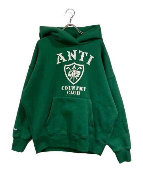 ANTI COUNTRY CLUB（アンタイ カントリー クラブ）anti country club (アンタイ カントリー クラブ) プルオーバーパーカー グリーン サイズ:SIZE Mの古着・服飾アイテム