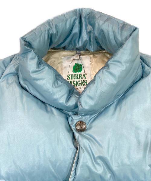 SIERRA DESIGNS（シエラデザインズ）SIERRA DESIGNS (シエラデザインズ) BEAMS PLUS (ビームスプラス) 別注ダウンベスト ブルー サイズ:SIZE Mの古着・服飾アイテム