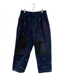 BEAMS PLUS×PALACE（ビームスプラス×パレス）の古着「PLEATED TROUSERS TWILL」｜ネイビー